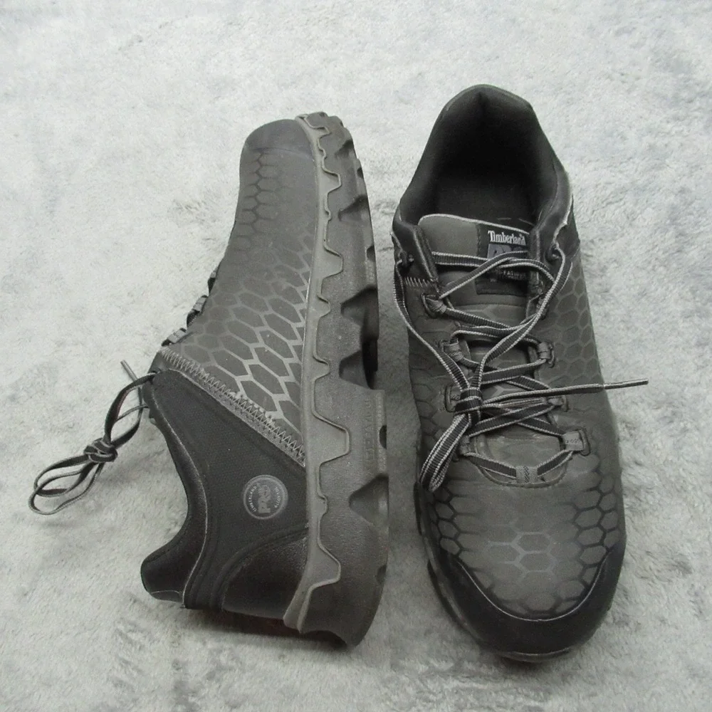 Timberland PRO Mens Shoe 11.5M Black Power Train Alloy Toe Rugged Slip Resistant